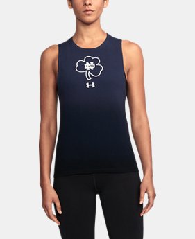Women's Notre Dame UA Dip Dye Tank 1 Color $39.99