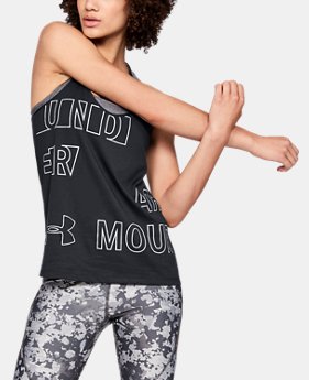 Women's UA Logo Metallic Tank 2 Colors Available $22.5