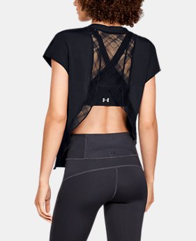New Arrival Women's UA Misty Embroidered Short Sleeve 2 Colors Available $60