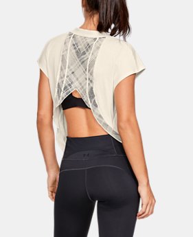 New Arrival Women's UA Misty Embroidered Short Sleeve 2 Colors Available $75