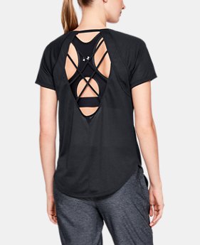 New Arrival Women's UA Whisperlight Strappy Back Short Sleeve 6 Colors Available $45