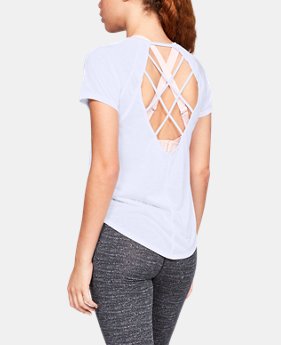 New Arrival Women's UA Loose Fashion Strappy Back Short Sleeve FREE U.S. SHIPPING 1 Color Available $35