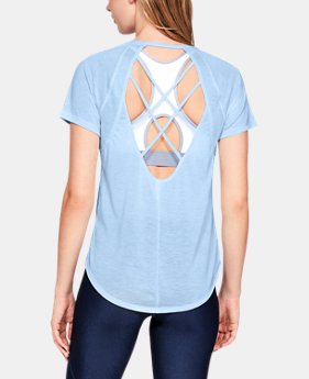 Women's UA Whisperlight Strappy Back Short Sleeve 6 Colors Available $35