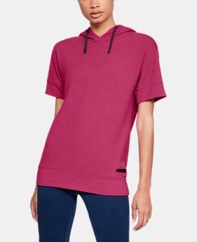 Women's UA Unstoppable Short Sleeve Fleece Hoodie 2 Colors Available $48.99