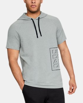 New Arrival Men's UA Unstoppable Short Sleeve Hoodie 1 Color $45