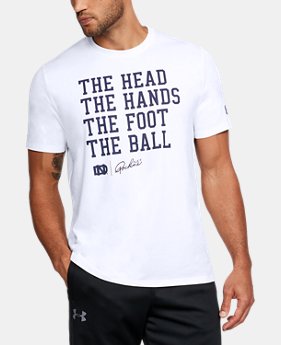New Arrival Men's Notre Dame UA Head Hands T-Shirt 1 Color $42.99