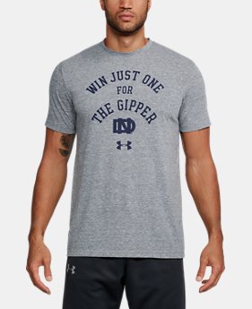 New Arrival Men's Notre Dame UA Gipper Tri-Blend T-Shirt 1 Color $34.99