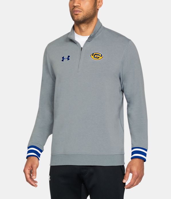 Men's Cal Bears UA SweaterFleece ¼ Zip Long Sleeve, True Gray Heather,