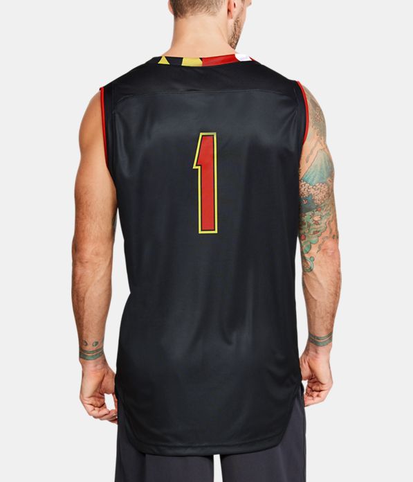 Men's Maryland Basketball Replica Jersey, Black ,