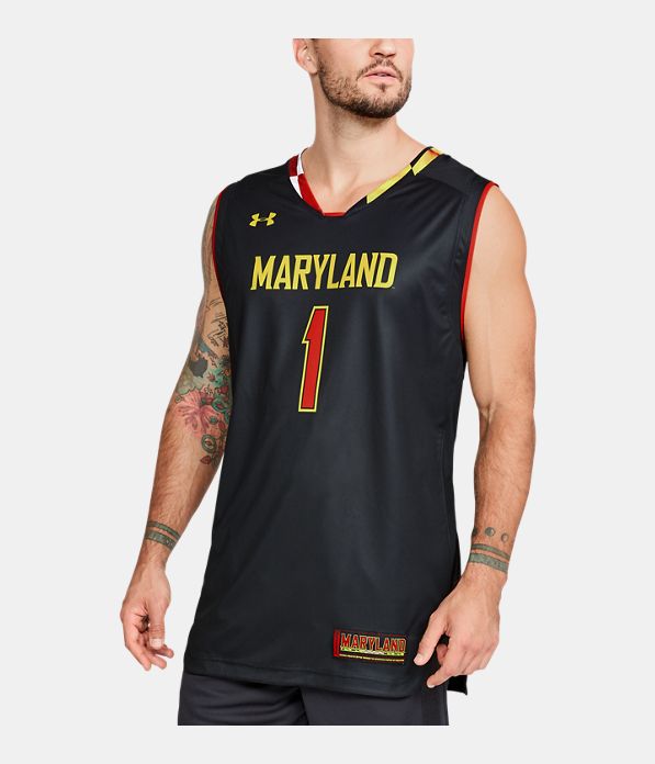 Men's Maryland Basketball Replica Jersey, Black ,