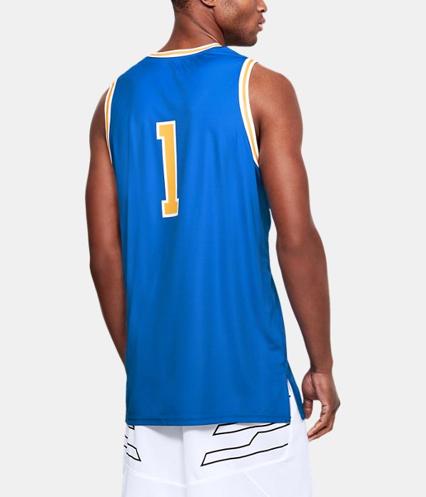 Men's UCLA Basketball Replica Jersey, POWDERKEG BLUE,