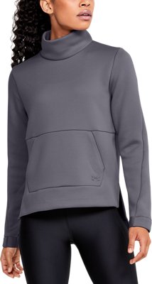 under armour women's unstoppable double knit mock neck long sleeve shirt