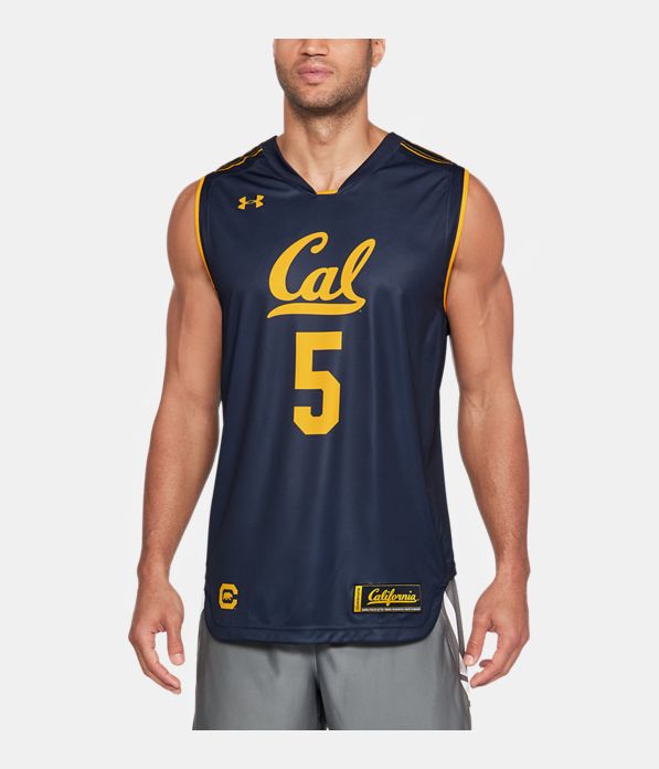 Men's Cal Bears Basketball Replica Jersey, Midnight Navy,