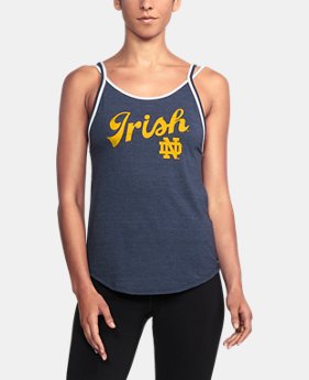 Women's Notre Dame UA Iconic Tank 1 Color $37.99