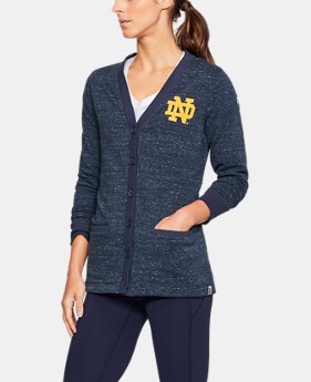 New to Outlet Women's Notre Dame UA Iconic Cardigan 1 Color Available $71.99