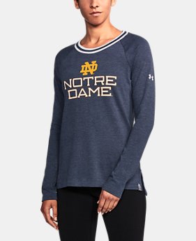 New Arrival Women's Notre Dame UA Iconic Rugby Long Sleeve 1 Color $54.99
