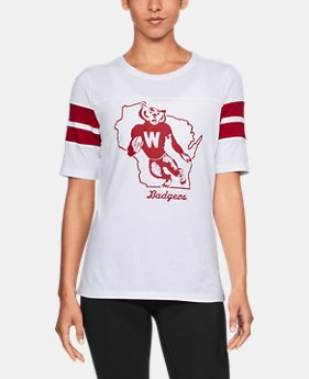 Women's Wisconsin UA Iconic T-Shirt 1 Color Available $35.99