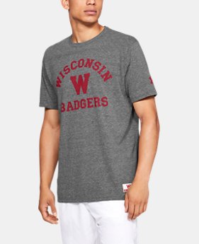 Men's Wisconsin UA Iconic Tri-Blend T-Shirt 1 Color $44.99