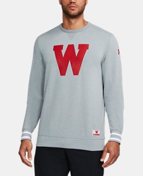 New Arrival Men's Wisconsin UA Iconic Crew 1 Color $89.99