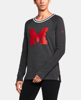 Women's Maryland UA Iconic Rugby Long Sleeve 1 Color Available $59.99