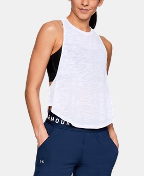 Women's UA Twist Back Tank 1 Color Available $30