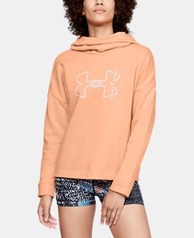 New Arrival Women's UA Cotton Big Logo Hoodie 9 Colors Available $55