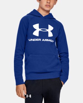 Boys' UA Rival Logo Hoodie  5  Colors Available $34.99