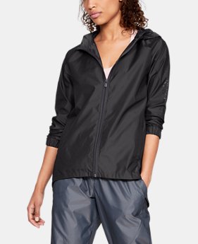 New Arrival Women's UA Iridescent Woven Full Zip 1 Color Available $80