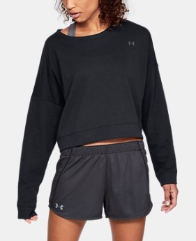 New Arrival Women's UA Favorite Terry Crop Crew 1 Color Available $50