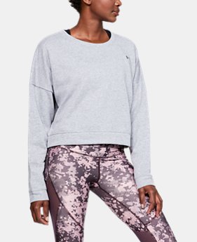 Women's UA Favorite Terry Crop Crew 1 Color Available $50