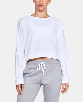 New Arrival Women's UA Favorite Terry Crop Crew 1 Color Available $50