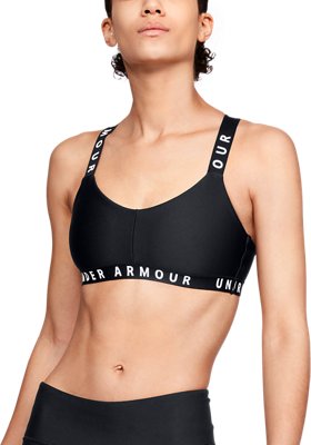 Womens UA Wordmark Strappy Sportlette 