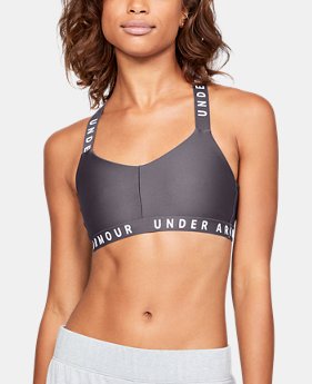 Women's UA Wordmark Strappy Sports Bralette Bra 4 Colors Available $35