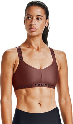 under armour women's strappy wordmark sports bralette