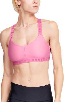 under armour sports bra pink