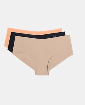 New Arrival Women's UA Pure Stretch Hipster 3-Pack 3 Colors Available $25