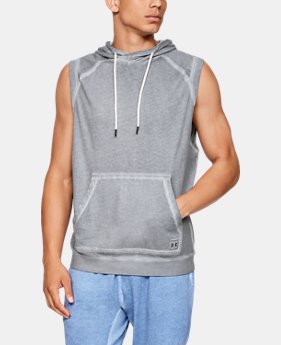 New Arrival Men's UA Sportstyle Gym Issue Sleeveless Hoodie 2 Colors Available $60