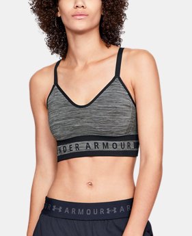 New Arrival Women's UA Seamless Longline Heather Sports Bra 2 Colors Available $35