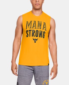 New Arrival Men's UA x Project Rock Mana Strong Tank FREE U.S. SHIPPING 1 Color Available $35