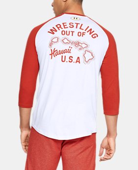 New Arrival Men's UA x Project Rock Hawaii USA ¾ T 1 Color Available $40