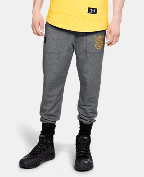 New Arrival Men's UA x Project Rock 96 World Champion Joggers FREE U.S. SHIPPING 1 Color Available $65