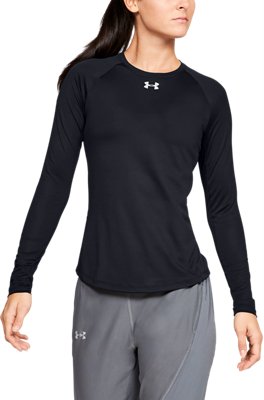 under armour women's unstoppable double knit mock neck long sleeve shirt