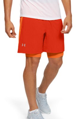 orange under armour shorts