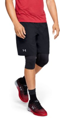 under armour men's 2 in 1 shorts