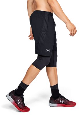 under armour 2 in 1 shorts mens