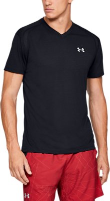 Men's UA Streaker V-Neck Short Sleeve image number 0