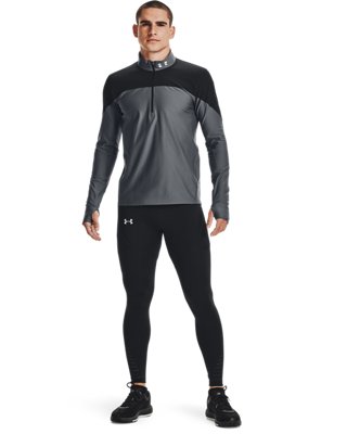 Playera UA Qualifier de &frac12; cierre para hombre, Black, pdpMainDesktop image number 2