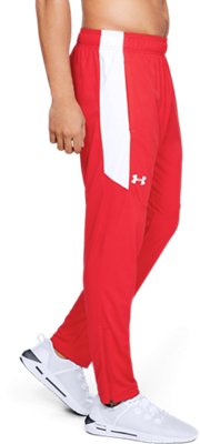 under armour red sweatpants