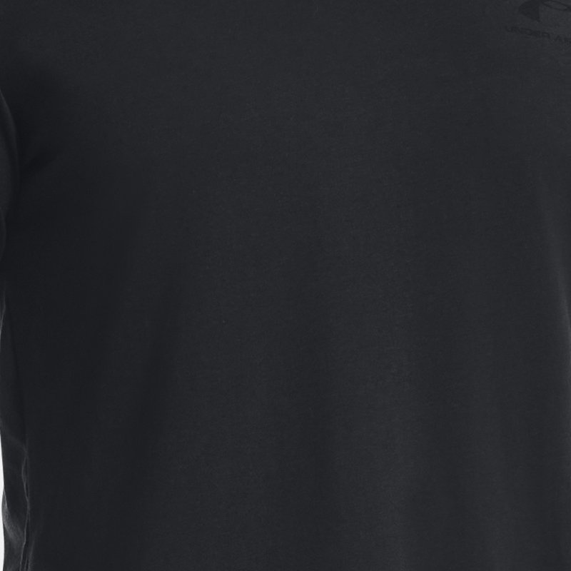 Men's  Under Armour  Sportstyle Left Chest Short Sleeve Shirt Black / Black XL