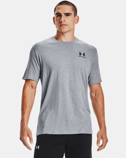 Herentop UA Left Chest Logo met korte mouwen Herentop UA Left Chest Logo met korte mouwen